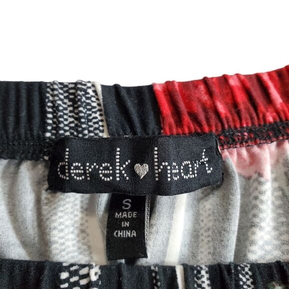 Black & white with red roses bodycon S - Picture 5 of 5